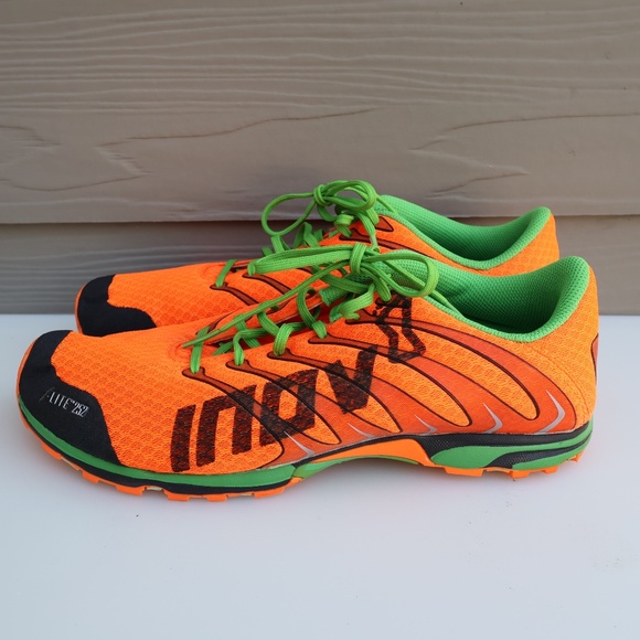 Inov-8 F-Lite 252 Cross Training Shoes Men’s 10.5 Orange Green - Picture 3 of 9